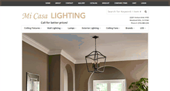Desktop Screenshot of micasalighting.com
